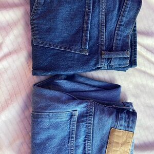 Bundle!! Old Navy Women's Boyfriend Jeans - Dark and Shein Light Blue Jeans